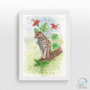 Quadro decorativo – “Gato Maracajá”