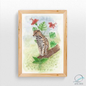 Quadro decorativo – “Gato Maracajá”