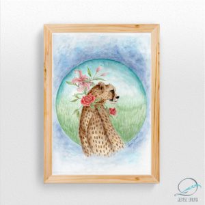 Quadro decorativo – “Açucena, o Guepardo”