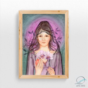 Quadro decorativo – “Perséfone – Luz sombra e renascimento”