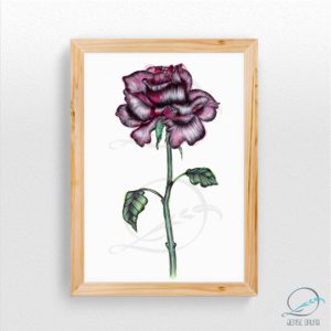 Quadro decorativo – Rosa Gótica